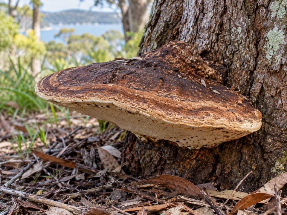 Fungal bracket on a tree trunk